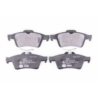 Jeu de 4 plaquettes de frein arrière HELLA 8DB 355 015-761