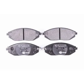 Jeu de 4 plaquettes de frein avant HELLA 8DB 355 015-771