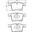 Jeu de 4 plaquettes de frein avant HELLA 8DB 355 015-781 - Visuel 2