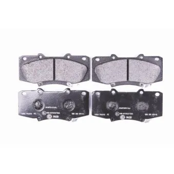 Jeu de 4 plaquettes de frein avant HELLA 8DB 355 015-821
