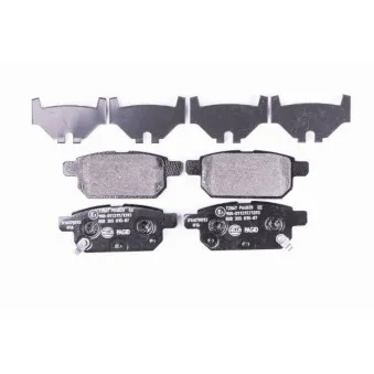 Jeu de 4 plaquettes de frein arrière HELLA 8DB 355 015-871