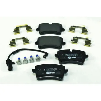 Jeu de 4 plaquettes de frein arrière HELLA 8DB 355 016-001
