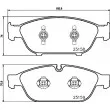 Jeu de 4 plaquettes de frein avant HELLA 8DB 355 016-031 - Visuel 2