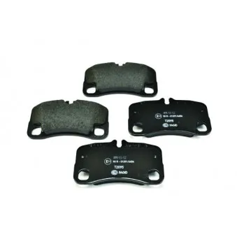 Jeu de 4 plaquettes de frein arrière HELLA 8DB 355 016-051