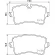 Jeu de 4 plaquettes de frein arrière HELLA 8DB 355 016-061 - Visuel 2