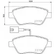 Jeu de 4 plaquettes de frein avant HELLA 8DB 355 016-071 - Visuel 2