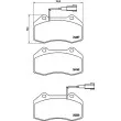Jeu de 4 plaquettes de frein avant HELLA 8DB 355 016-141 - Visuel 2