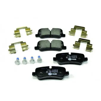 Jeu de 4 plaquettes de frein arrière HELLA 8DB 355 016-181