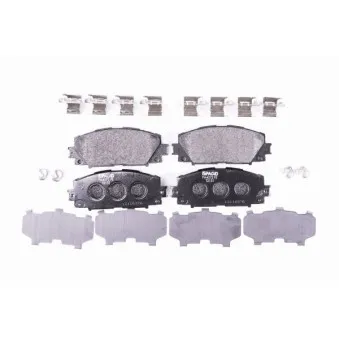 Jeu de 4 plaquettes de frein avant HELLA 8DB 355 016-191