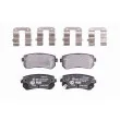 Jeu de 4 plaquettes de frein arrière HELLA 8DB 355 016-221 - Visuel 1