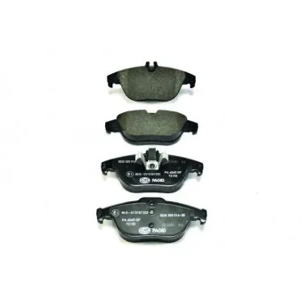 Jeu de 4 plaquettes de frein arrière HELLA 8DB 355 016-281