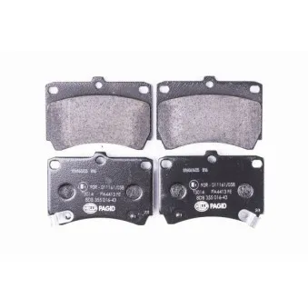 Jeu de 4 plaquettes de frein avant HELLA 8DB 355 016-431