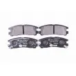 Jeu de 4 plaquettes de frein arrière HELLA 8DB 355 016-591 - Visuel 1