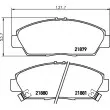 Jeu de 4 plaquettes de frein avant HELLA 8DB 355 016-631 - Visuel 2
