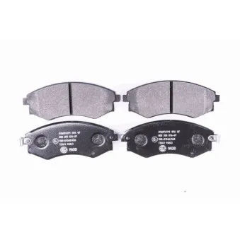Jeu de 4 plaquettes de frein avant HELLA 8DB 355 016-691