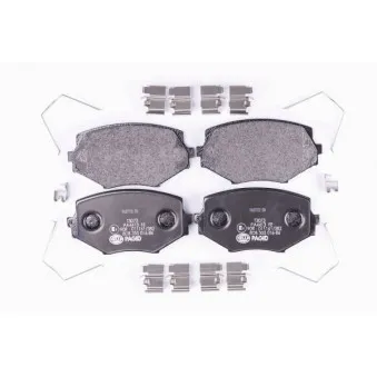 Jeu de 4 plaquettes de frein avant HELLA 8DB 355 016-861
