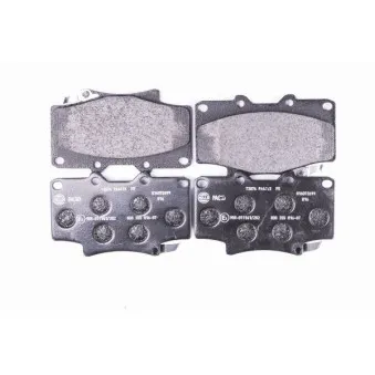 Jeu de 4 plaquettes de frein avant HELLA 8DB 355 016-871