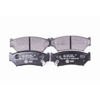 Jeu de 4 plaquettes de frein avant HELLA 8DB 355 016-911