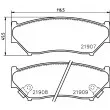Jeu de 4 plaquettes de frein avant HELLA 8DB 355 016-911 - Visuel 2
