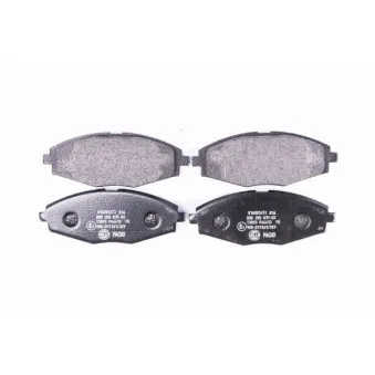 Jeu de 4 plaquettes de frein avant HELLA 8DB 355 017-021