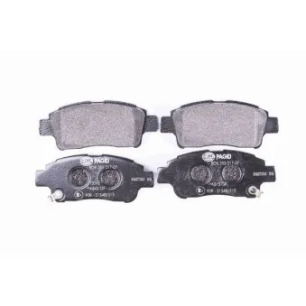 Jeu de 4 plaquettes de frein avant HELLA 8DB 355 017-071