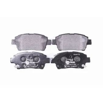 Jeu de 4 plaquettes de frein avant HELLA 8DB 355 017-081