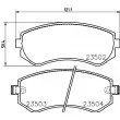 Jeu de 4 plaquettes de frein avant HELLA 8DB 355 017-201 - Visuel 2