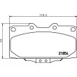 Jeu de 4 plaquettes de frein avant HELLA 8DB 355 017-211 - Visuel 2