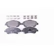 Jeu de 4 plaquettes de frein avant HELLA 8DB 355 017-321 - Visuel 1
