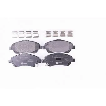 Jeu de 4 plaquettes de frein avant HELLA 8DB 355 017-321