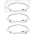 Jeu de 4 plaquettes de frein avant HELLA 8DB 355 017-321 - Visuel 2