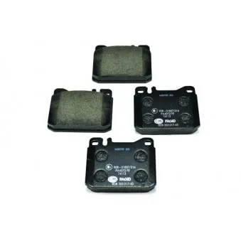 Jeu de 4 plaquettes de frein avant HELLA 8DB 355 017-431