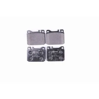 Jeu de 4 plaquettes de frein avant HELLA 8DB 355 017-461