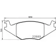 Jeu de 4 plaquettes de frein avant HELLA 8DB 355 017-491 - Visuel 2