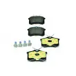 Jeu de 4 plaquettes de frein arrière HELLA 8DB 355 017-711 - Visuel 1