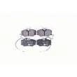 Jeu de 4 plaquettes de frein avant HELLA 8DB 355 017-741 - Visuel 1
