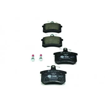 Jeu de 4 plaquettes de frein arrière HELLA 8DB 355 017-951