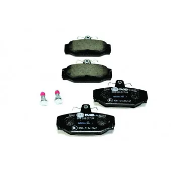 Jeu de 4 plaquettes de frein arrière HELLA 8DB 355 017-991