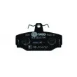 Jeu de 4 plaquettes de frein arrière HELLA 8DB 355 017-991 - Visuel 3
