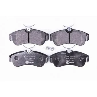 Jeu de 4 plaquettes de frein avant HELLA 8DB 355 018-011