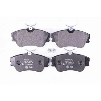 Jeu de 4 plaquettes de frein avant HELLA 8DB 355 018-071