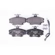 Jeu de 4 plaquettes de frein avant HELLA 8DB 355 018-131 - Visuel 1