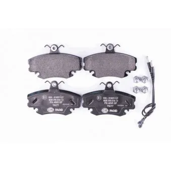 Jeu de 4 plaquettes de frein avant HELLA 8DB 355 018-131