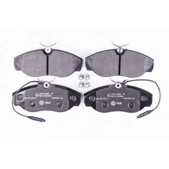 Jeu de 4 plaquettes de frein avant HELLA 8DB 355 018-141