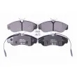 Jeu de 4 plaquettes de frein avant HELLA 8DB 355 018-151 - Visuel 1