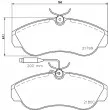 Jeu de 4 plaquettes de frein avant HELLA 8DB 355 018-151 - Visuel 2