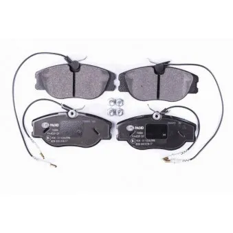 Jeu de 4 plaquettes de frein avant HELLA 8DB 355 018-171