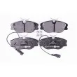 Jeu de 4 plaquettes de frein avant HELLA 8DB 355 018-181 - Visuel 1