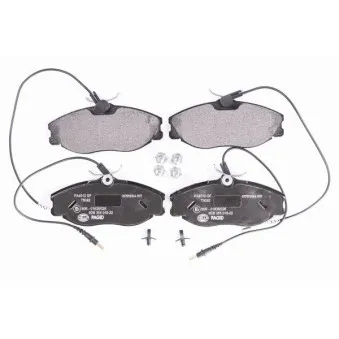 Jeu de 4 plaquettes de frein avant HELLA 8DB 355 018-221
