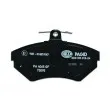 Jeu de 4 plaquettes de frein avant HELLA 8DB 355 018-241 - Visuel 3